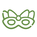 نقاب ،کلاه گیس - وسایل تولد هــورا