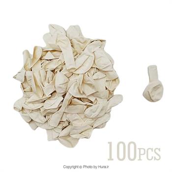 بادکنک مات سفید 10 اینچ 100 عددی
