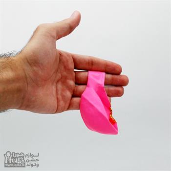 بادکنک صورتی تم توت فرنگی 12 اینچ 100 عددی