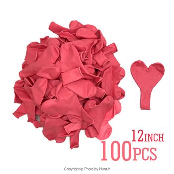بادکنک قلبی گلبهی تایلندی 12 اینچ 100 عددی