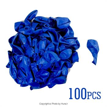 بادکنک مات آبی تیره 10 اینچ 100 عددی