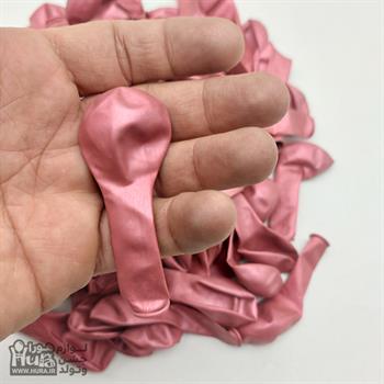 بادکنک کروم صورتی 5اینچ 100عددی