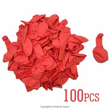 بادکنک گلبهی تیره پاستیلی 12 اینچ 100 عددی