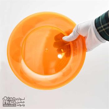 بشقاب غذا خوری شبرنگ نارنجی 6 عددی