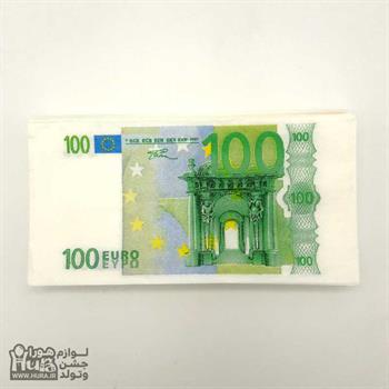 دستمال کاغذی 100یورویی 15 عددی