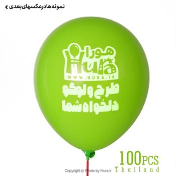 چاپ تبلیغاتی روی بادکنک تایلندی بدون نی وگیره  100عددی