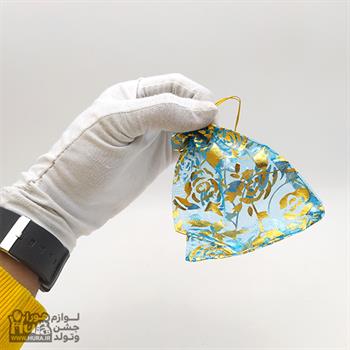 کیسه هدیه آبی روشن 8*12 سانتی 100 عددی 