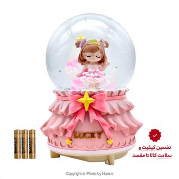 گوی موزیکال پمپی دختر خوشبخت LUCKY صورتی