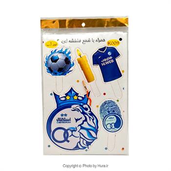 استند و استیکر استقلال روی کیک ضد آب K009