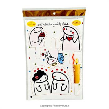 استند و استیکر لاو روی کیک ضد آب K036
