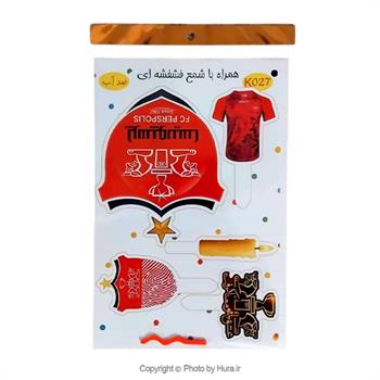 استند و استیکر پرسپولیس روی کیک ضد آب K027