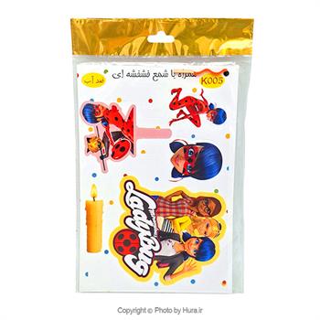 استند و استیکر کفشدوزک روی کیک ضد آب K005