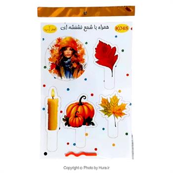 استند و استیکر لاو پاییز روی کیک ضد آب K048