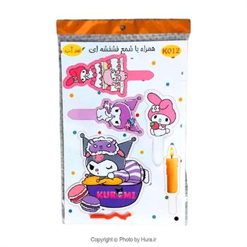استند و استیکر ملودی کرومی روی کیک K012