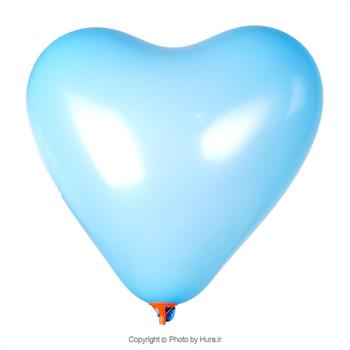 بادکنک قلب آبی روشن تایلندی 12 اینچ