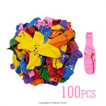 بادکنک بولینگی آبرنگی تایلندی چند رنگ 100 عددی