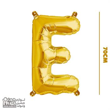 بادکنک فویلی حرف E طلایی 32 اینچ