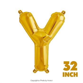 بادکنک فویلی حرف Y طلایی 32 اینچ