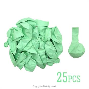 بادکنک سبز مغز پسته ای پاستیلی 12 اینچ 25 عددی