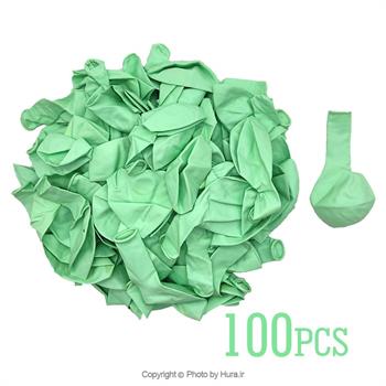 بادکنک سبز مغز پسته ای پاستیلی 12 اینچ 100 عددی