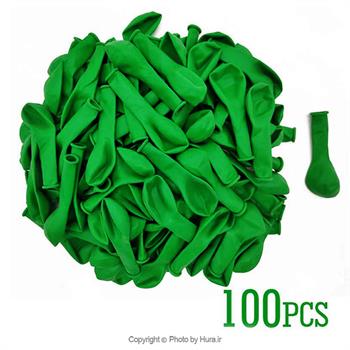 بادکنک سبز مات 5 اینچ 100عددی