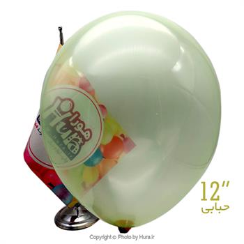 بادکنک شیشه ای سبز حبابی 12 اینچ