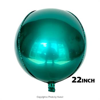 بادکنک فویلی سبزکله غازی ORB کروی 22 اینچ