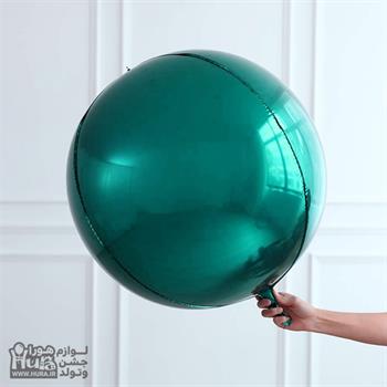 بادکنک فویلی سبزکله غازی ORB کروی 22 اینچ
