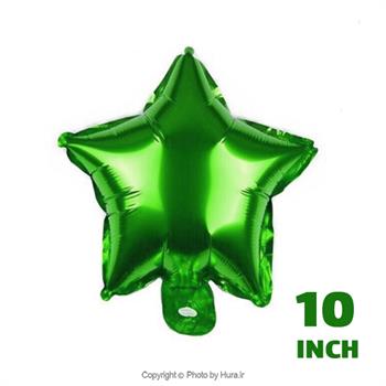 بادکنک فویلی ستاره سبز براق 10 اینچ