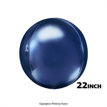 بادکنک فویلی سرمه ای ORB کروی 22 اینچ