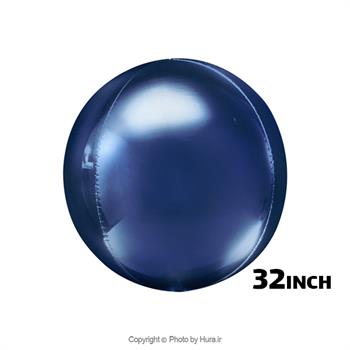 بادکنک فویلی سرمه ای ORB کروی 32 اینچ