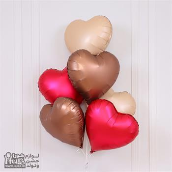 بادکنک فویلی قلب قهوه ای 18 اینچ