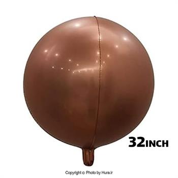 بادکنک فویلی قهوه ای ORB کروی 32 اینچ