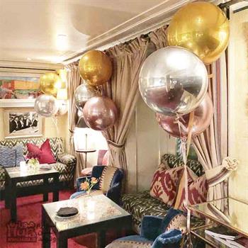 بادکنک فویلی قهوه ای ORB کروی 32 اینچ