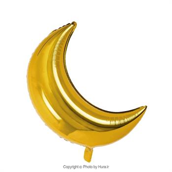 بادکنک فویلی ماه طلایی 68 سانتی