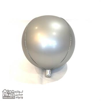 بادکنک فویلی نقره ای کروم ORB کروی 22 اینچ