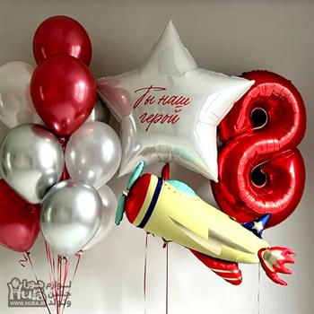 بادکنک فویلی هواپیما ملخ دار