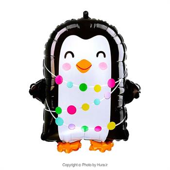 بادکنک فویلی پنگوئن مدل کریسمس
