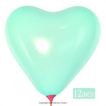 بادکنک قلب سبز روشن تایلندی 12 اینچ