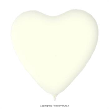 بادکنک قلب سفید تایلندی 12 اینچ 