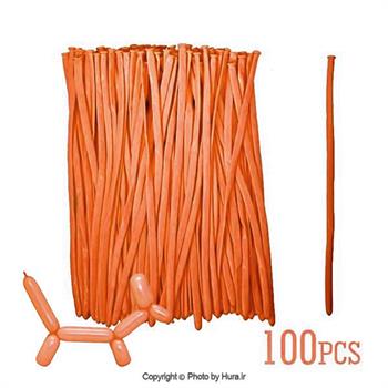 بادکنک ماری نارنجی  100 عددی