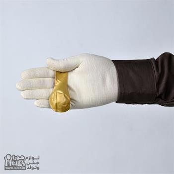 بادکنک کروم طلایی 12 اینچ 50 عددی