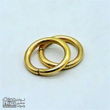 حلقه بادکنک هلیوم فلزی درشت طلایی 