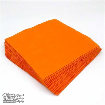 دستمال کاغذی فانتزی پرتقالی 20 عددی ش 34