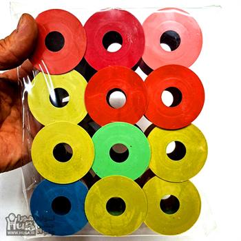 روبان بادکنک متالایز چند رنگ 12 عددی 