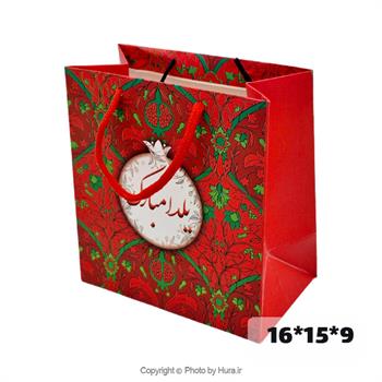 ساک دستی یلدا قرمز انار 16x15x9 سانتیمتر