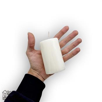 شمع استوانه سفید قطر 6 طول 9 سانت