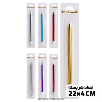 شمع تکی بلند براق جعبه میکس کد 890