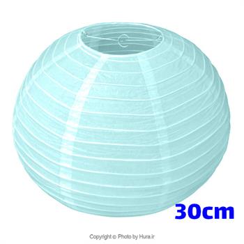 فانوس کاغذی آبی دور لامپی 30 سانت