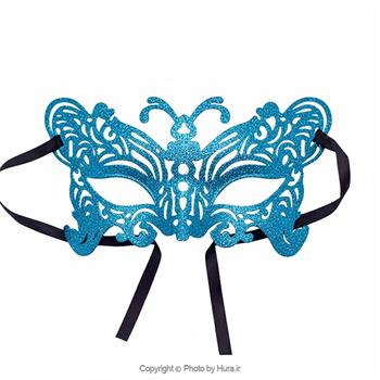 نقاب بالماسکه آبی نیم چهره اکلیلی مدل 2